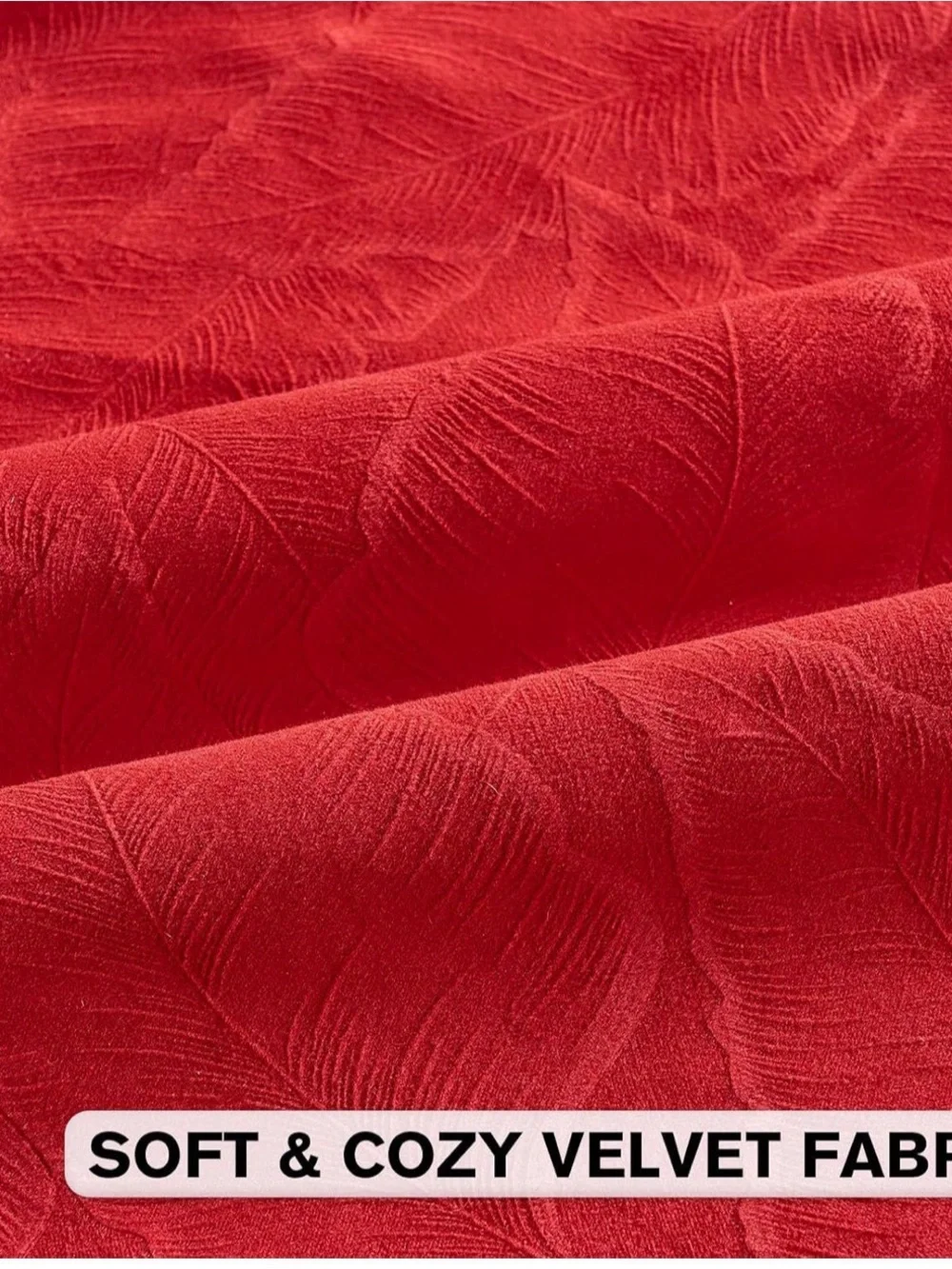 Red Velvet Holiday Decorative Pillow - Luxe Festive Accent